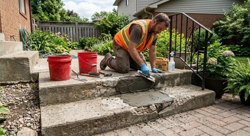 Cracked Stairs Repair in Corpus Christi, TX
