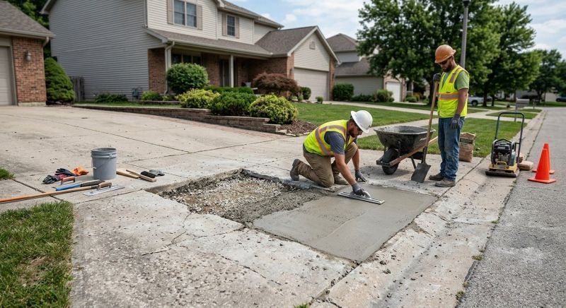 Driveway Slab Repair in West Des Moines, IA