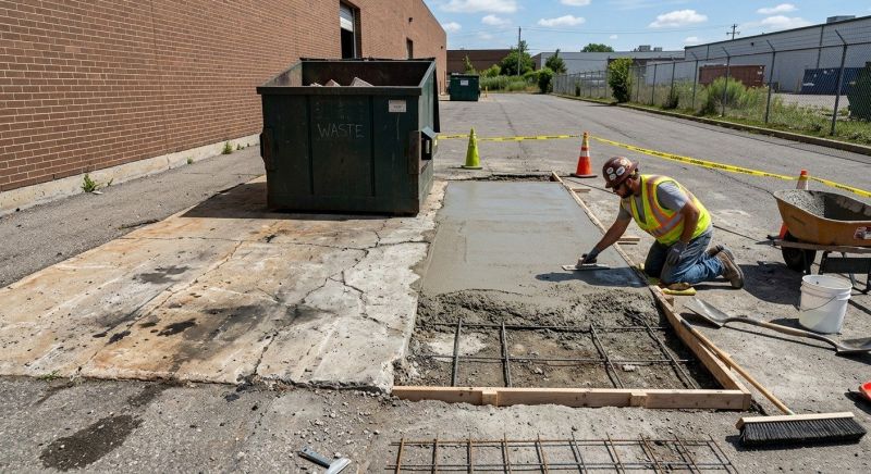 Dumpster Pad Repair in Corpus Christi, TX