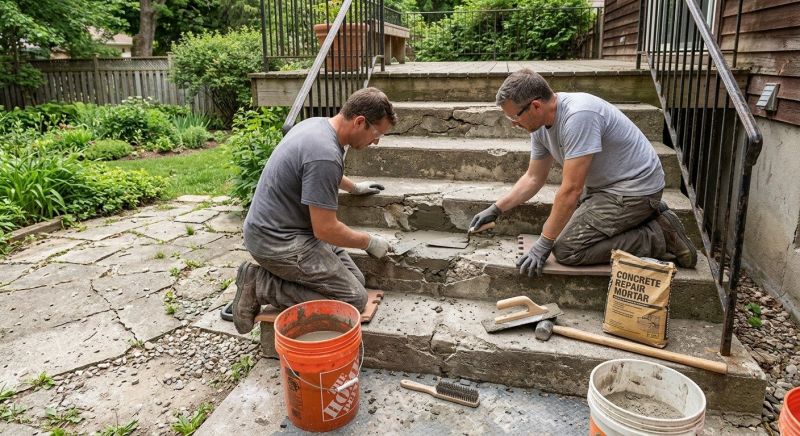Patio Concrete Repair in West Des Moines, IA
