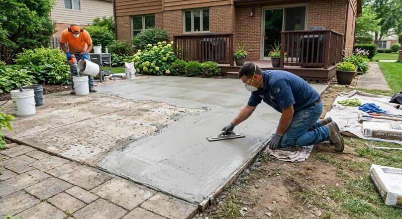 Patio Resurfacing in Des Moines, IA
