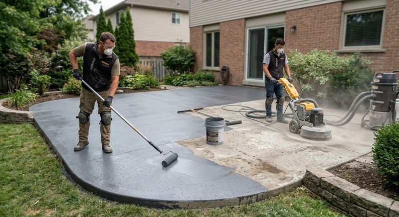 Patio Resurfacing in West Des Moines, IA