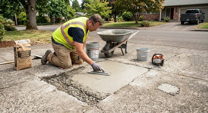 Sidewalk Concrete Repair in West Des Moines, IA